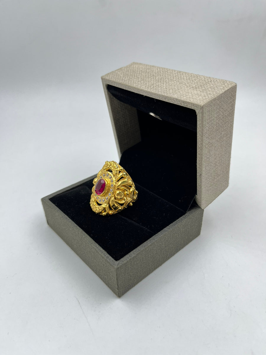 Maharaja gold on sale ring design