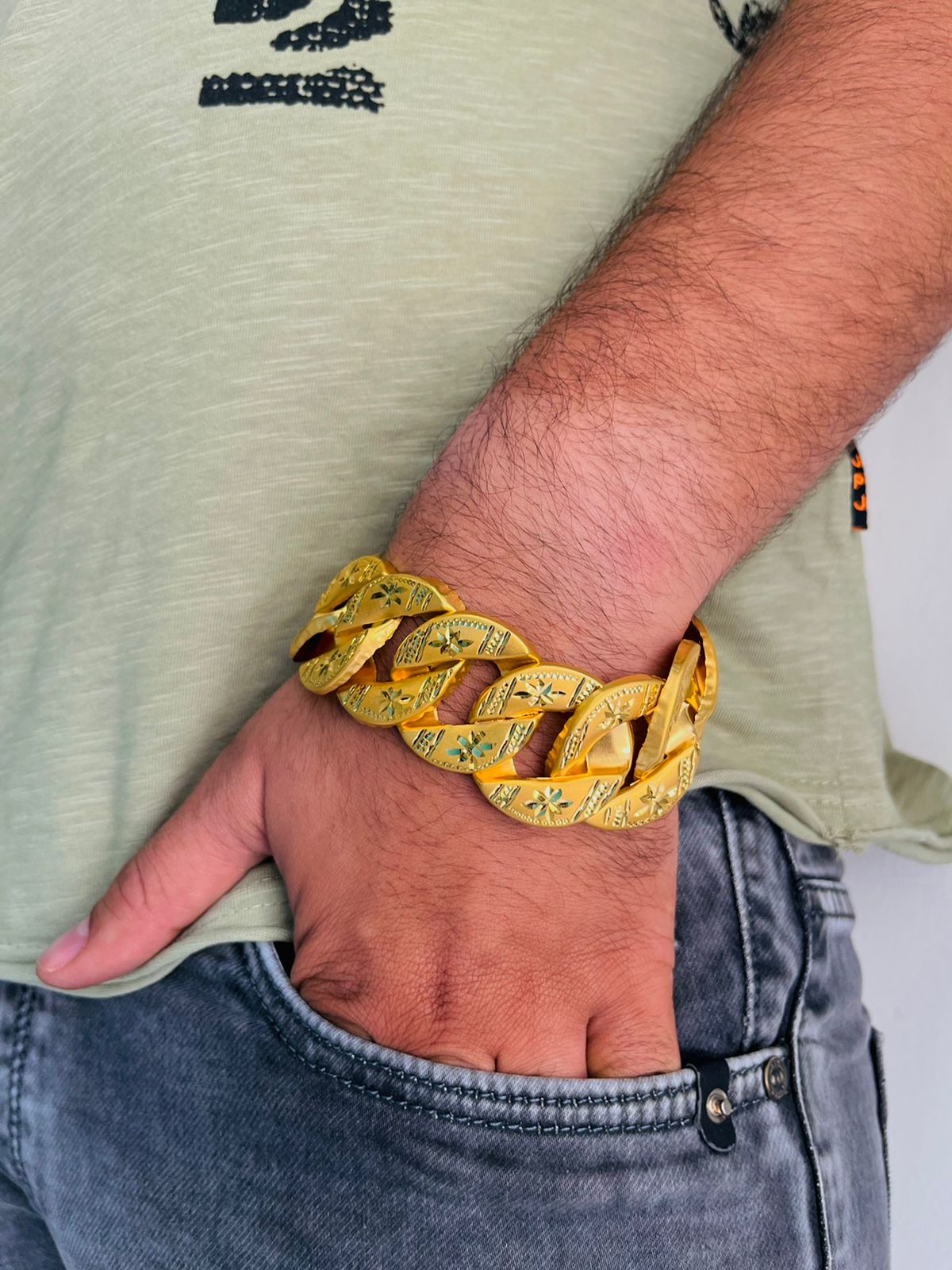 GOLD FORMING POKAL BRACELET FOR MEN DESIGN A14