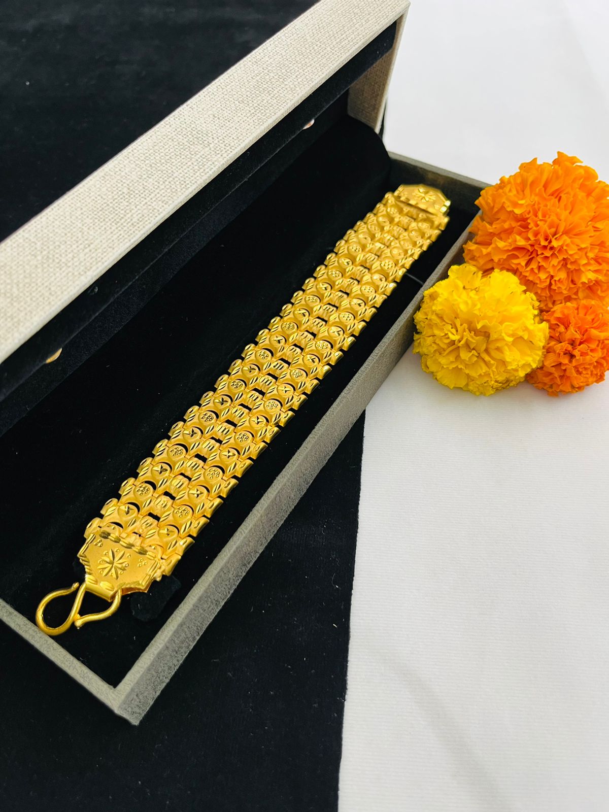 2 LINE BAHUBALI BRACELET FOR MEN DESIGN A16