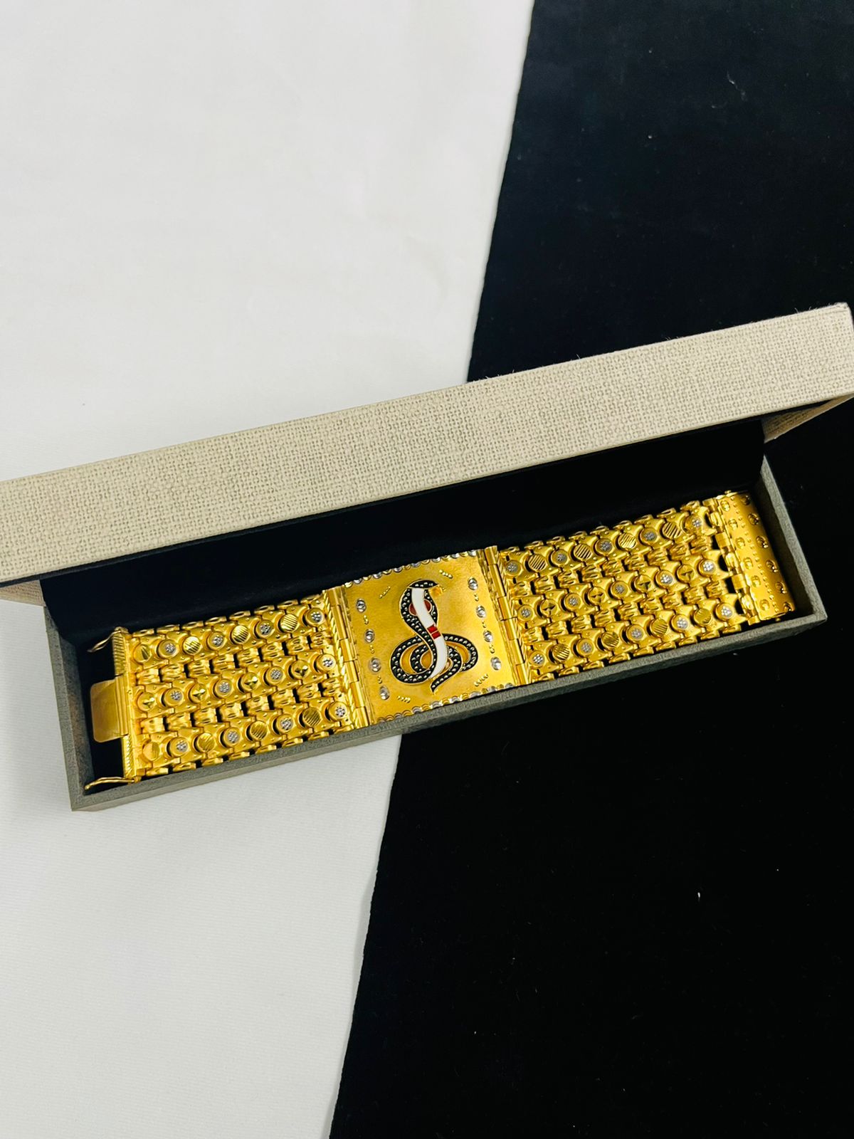 3 LINE GOGA BAHUBALI BRACELET FOR MEN DESIGN A26