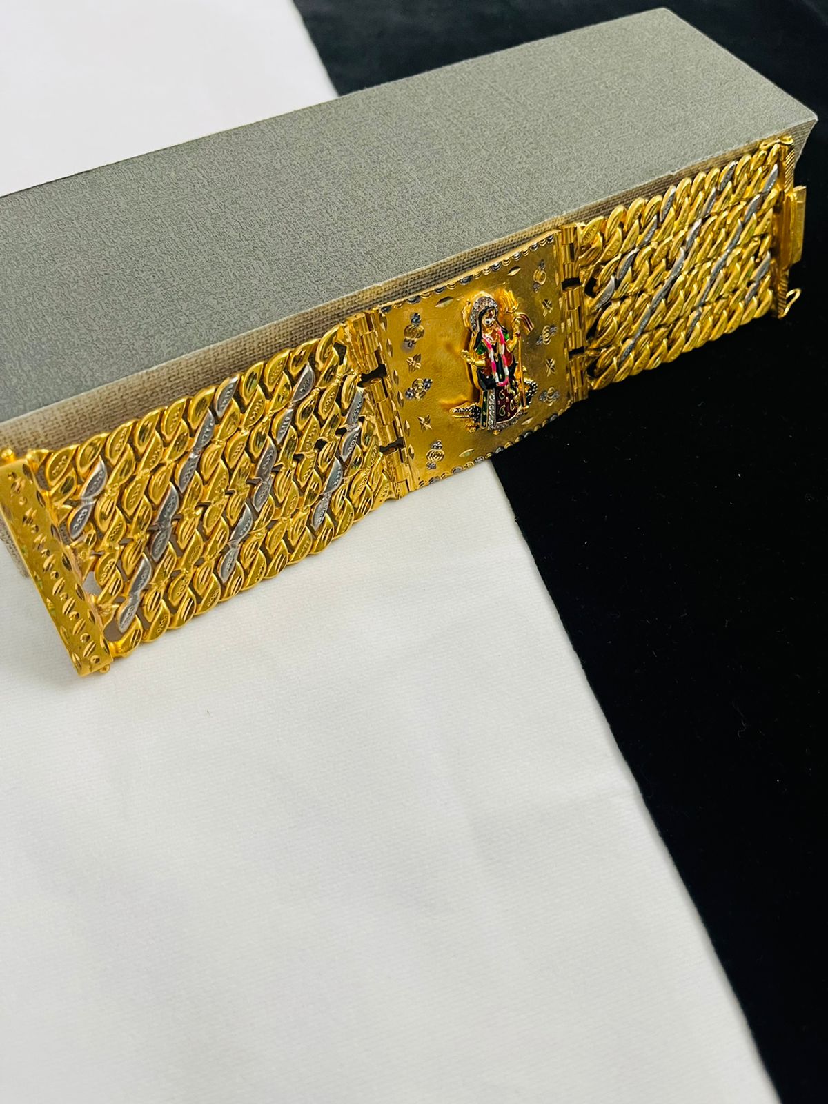 4 LINE KHODIYAR MAA POKAL BRACELET FOR MEN DESIGN A29