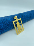 1 GRAM GOLD FORMING MOGAL MAA PENDANT FOR MEN DESIGN A-11