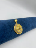 1 GRAM GOLD FORMING ROUND SHAPE TIGER PENDANT FOR MEN DESIGN A-40