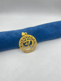 1 GRAM GOLD FORMING ROUND SHAPE OM PENDANT FOR MEN DESIGN A-95