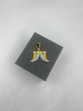 1 GRAM GOLD PLATING 2 LINE NAIL PENDANT FOR MEN DESIGN A-2