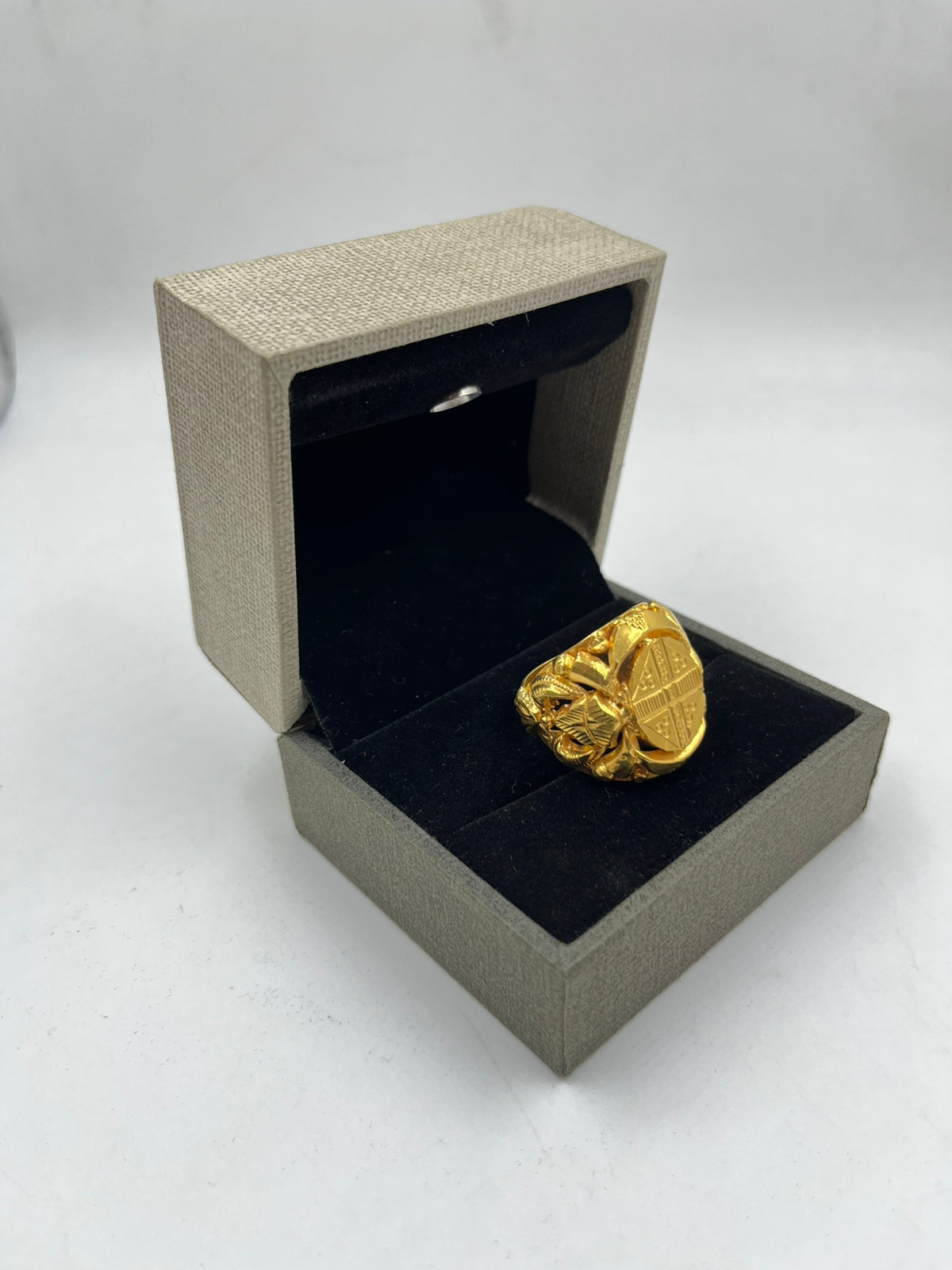 1 GRAM GOLD PLATING RAJWADI NAZRANA RING FOR MEN DESIGN A-220