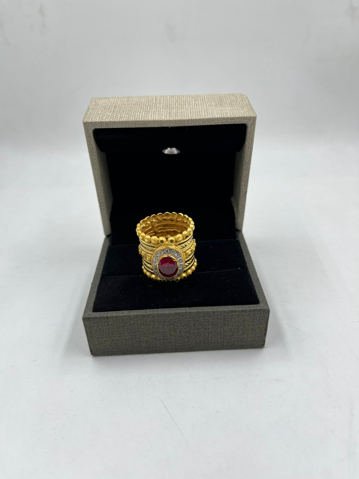 1 GRAM GOLD PLATING MEN DIAMOND RING FOR MEN DESIGN A-254