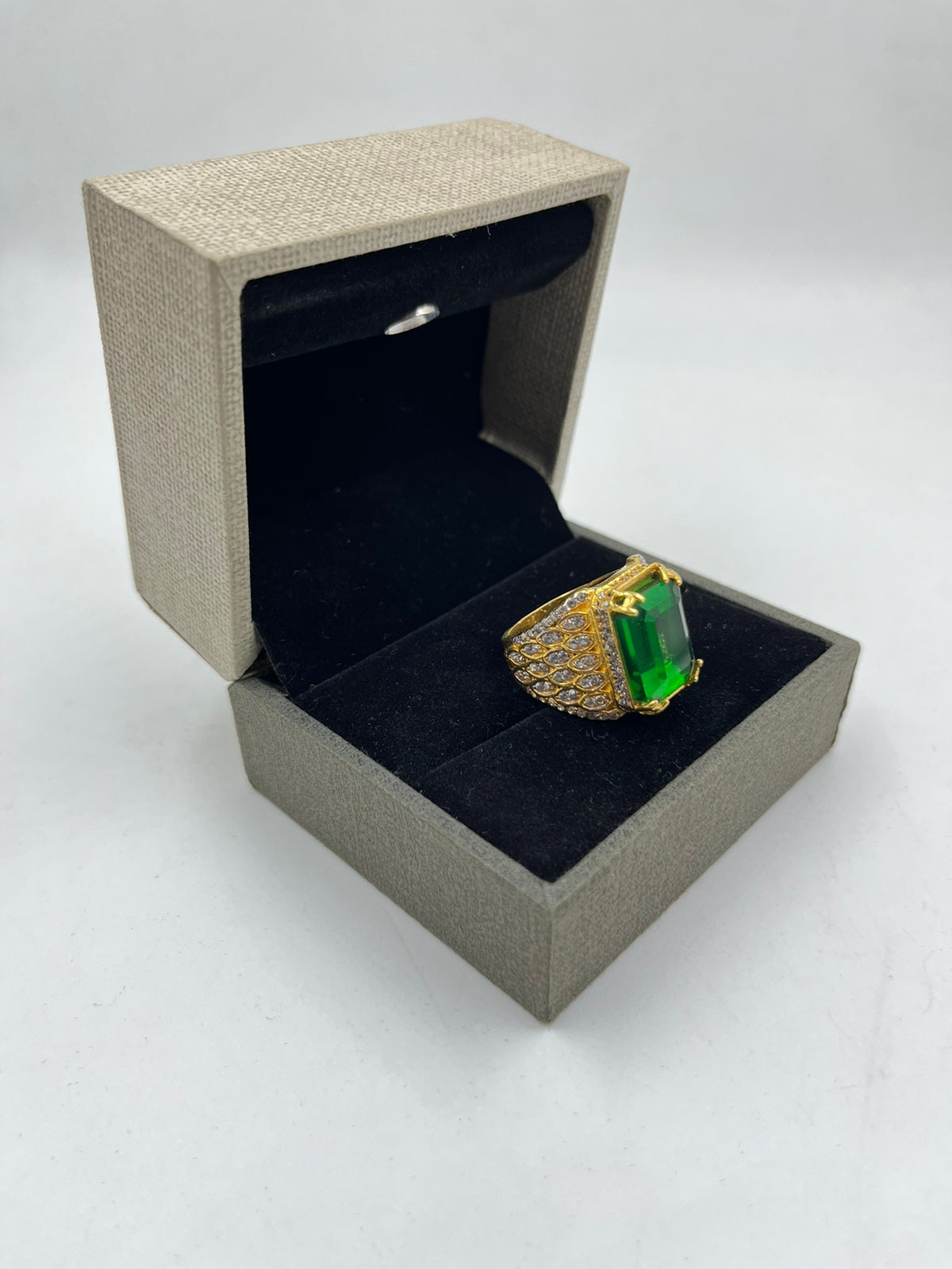 1 GRAM GOLD PLATING DIAMOND RING FOR MEN DESIGN A-259