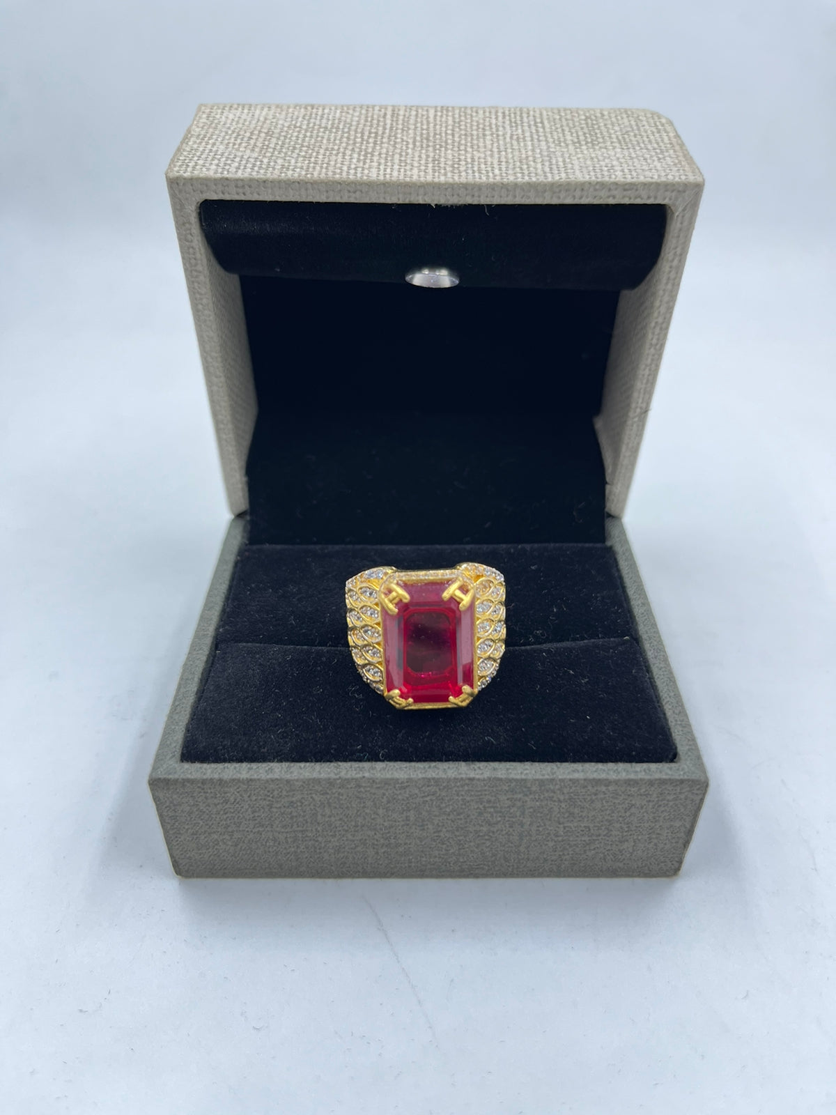 1 GRAM GOLD PLATING DIAMOND RING FOR MEN DESIGN A-260