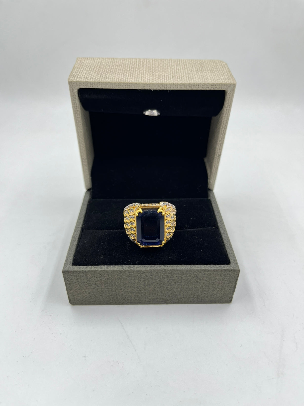 1 GRAM GOLD PLATING DIAMOND RING FOR MEN DESIGN A-261