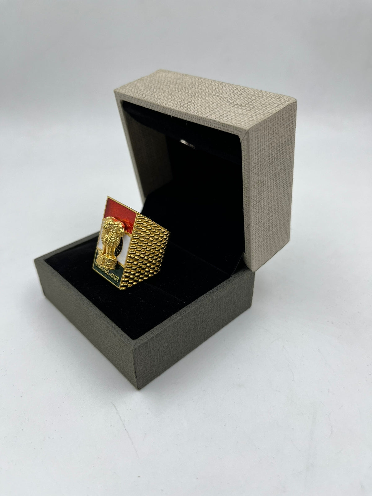 1 GRAM GOLD PLATING MUDRA RING FOR MEN DESIGN A-268