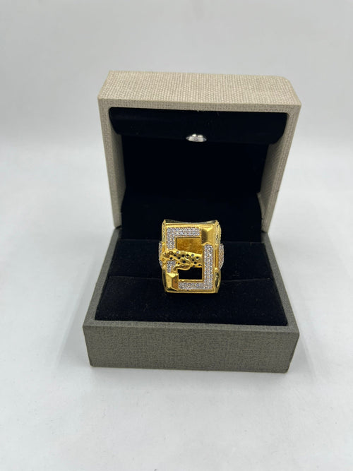 1 GRAM GOLD PLATING JAGUAR RING FOR MEN DESIGN A-284