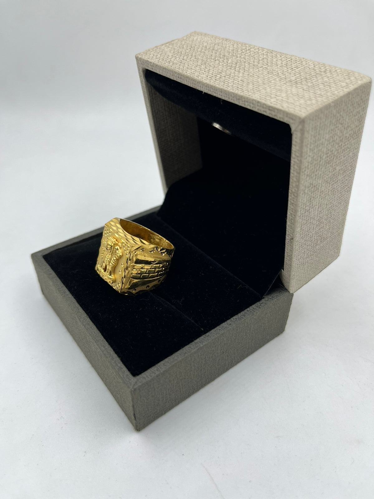1 GRAM GOLD PLATING MUDRA RING FOR MEN DESIGN A-287