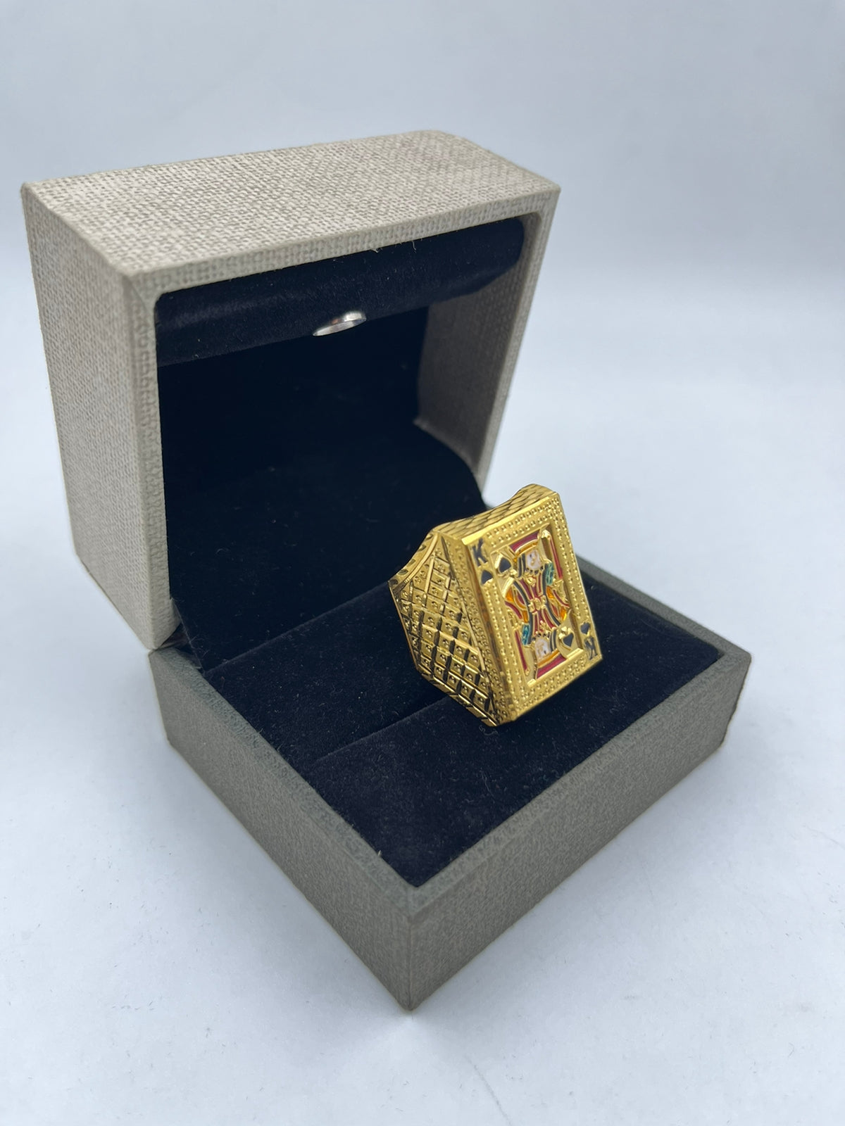 1 GRAM GOLD PLATING BADSHAH RING FOR MEN DESIGN A-297