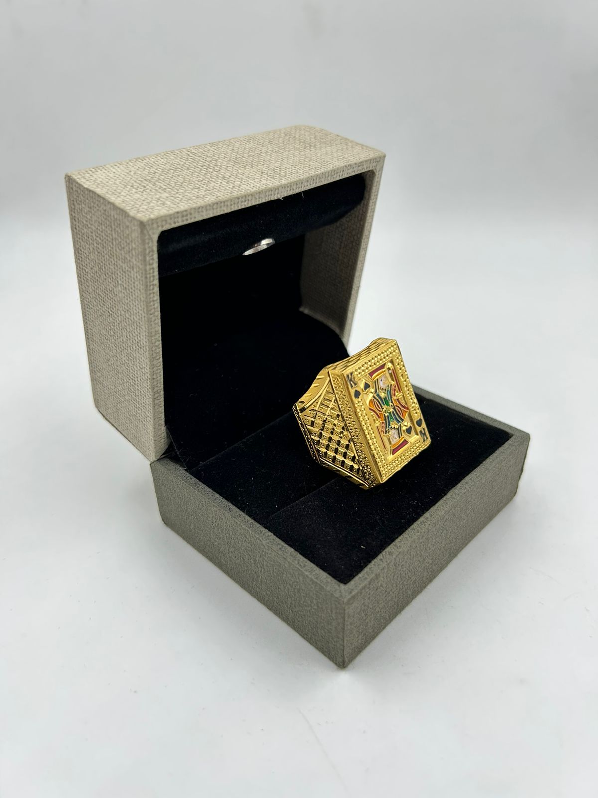 1 GRAM GOLD PLATING BADSHAH RING FOR MEN DESIGN A-298