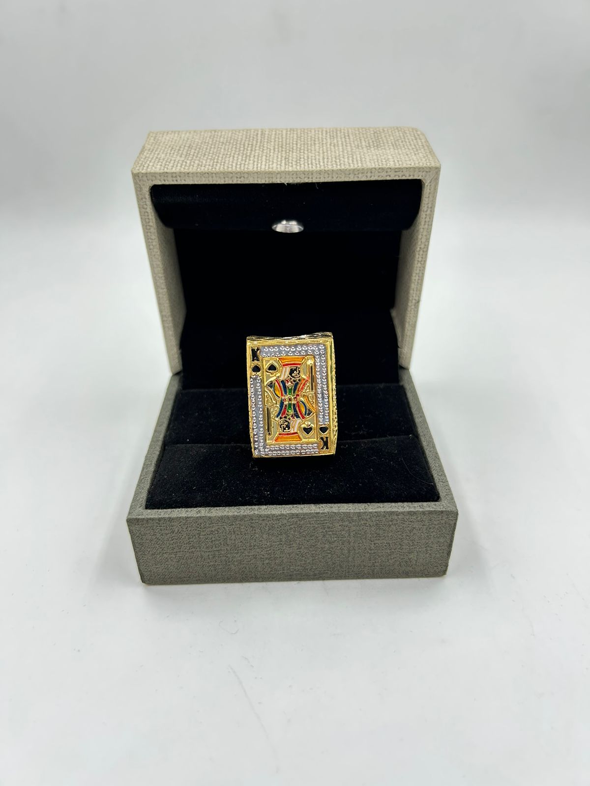 1 GRAM GOLD PLATING BADSHAH RING FOR MEN DESIGN A-299