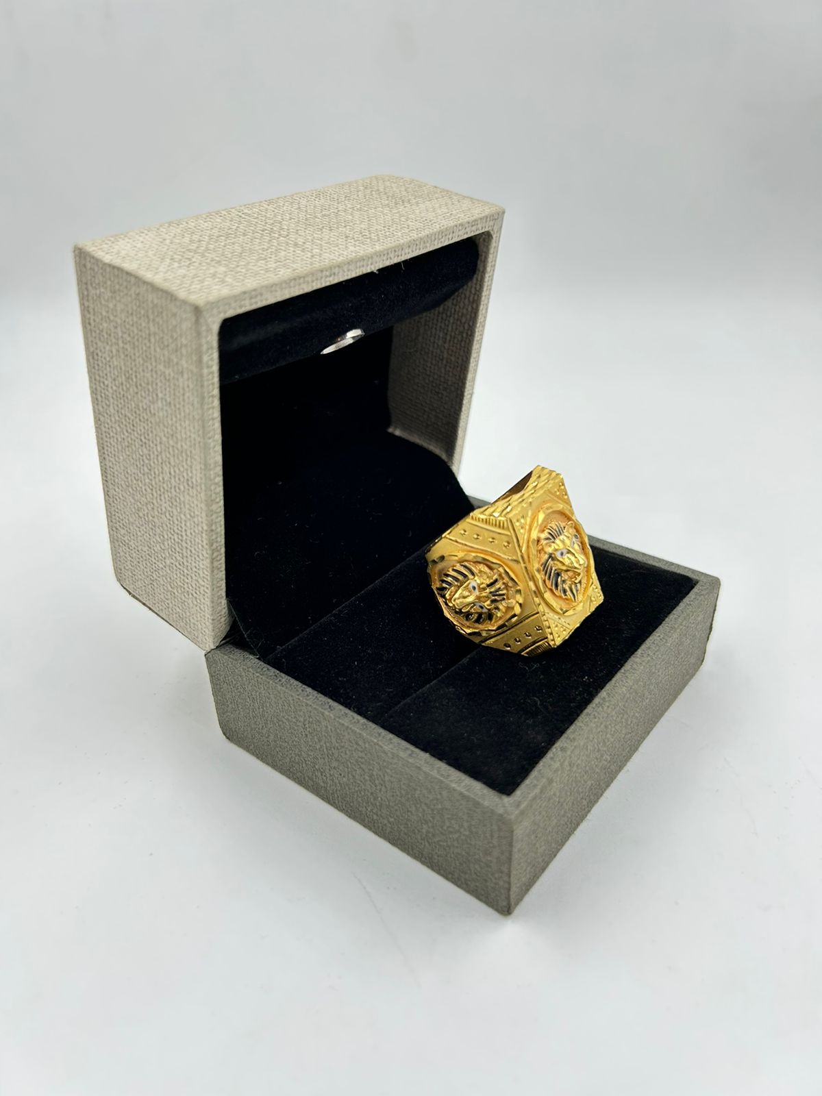 1 GRAM GOLD PLATING LION FACE RING FOR MEN DESIGN A-302