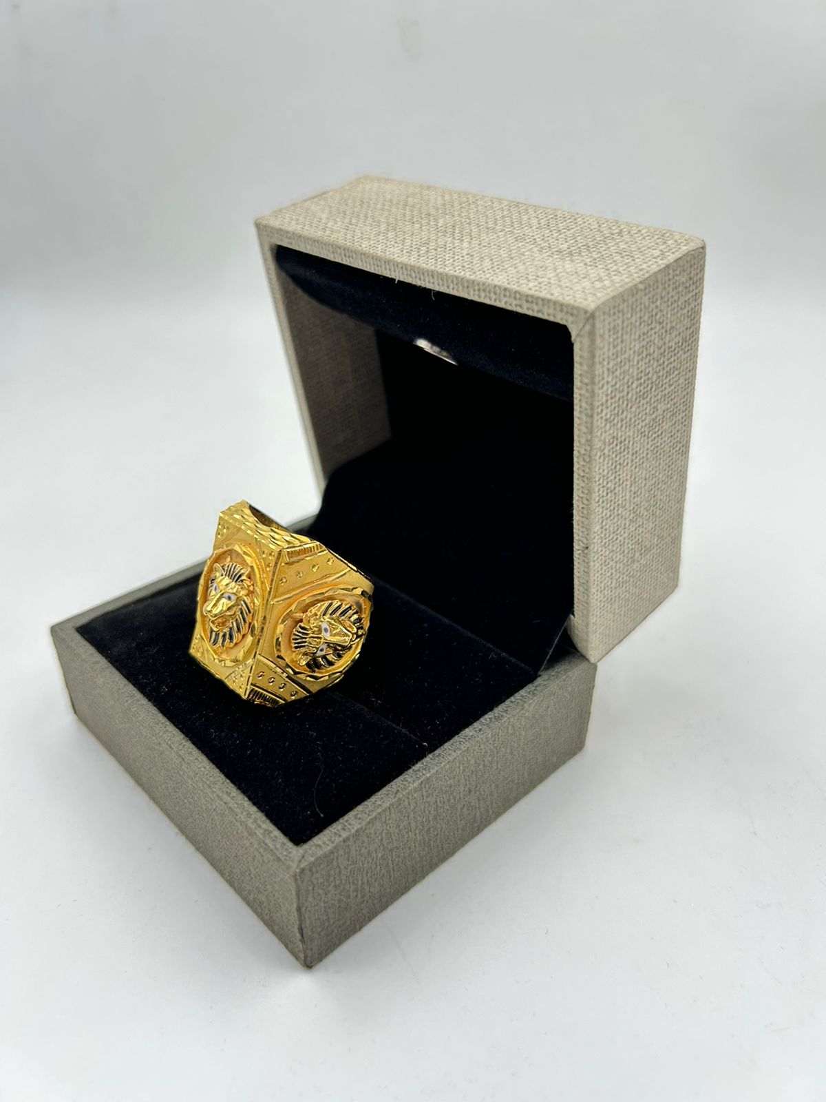 1 GRAM GOLD PLATING LION FACE RING FOR MEN DESIGN A-302