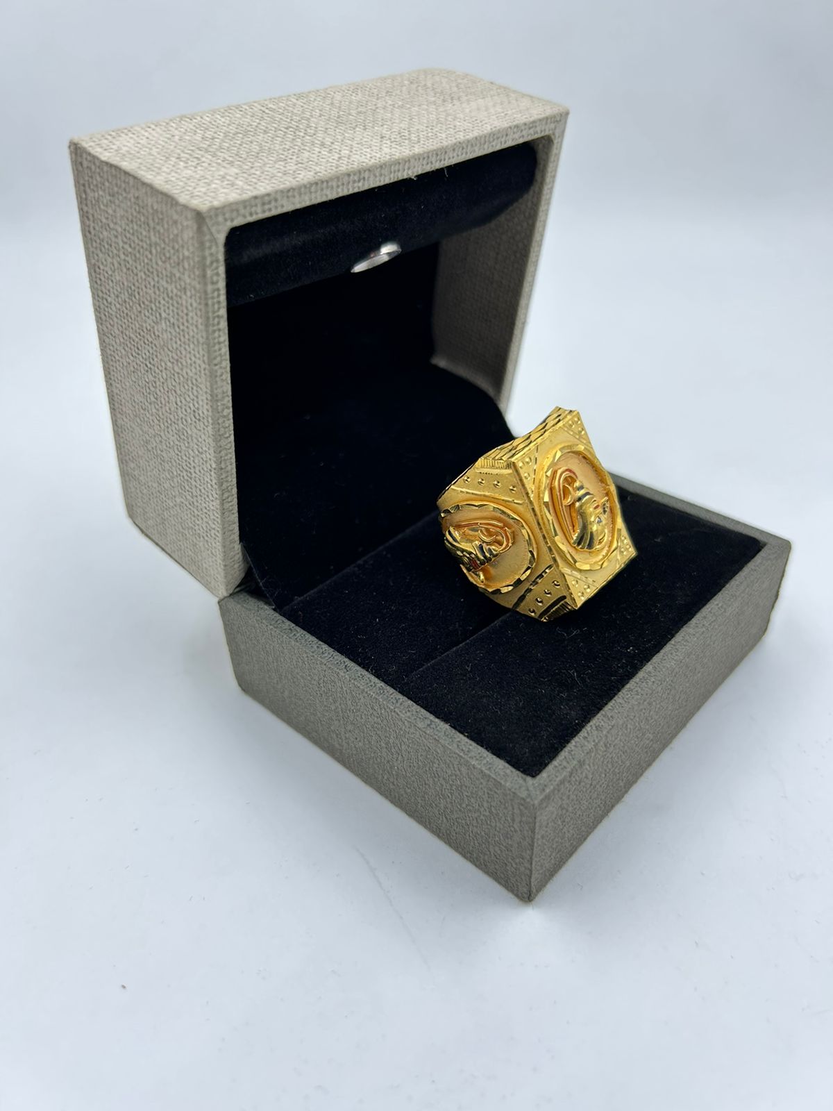 1 GRAM GOLD PLATING GODSHANKAR RING FOR MEN DESIGN A-303