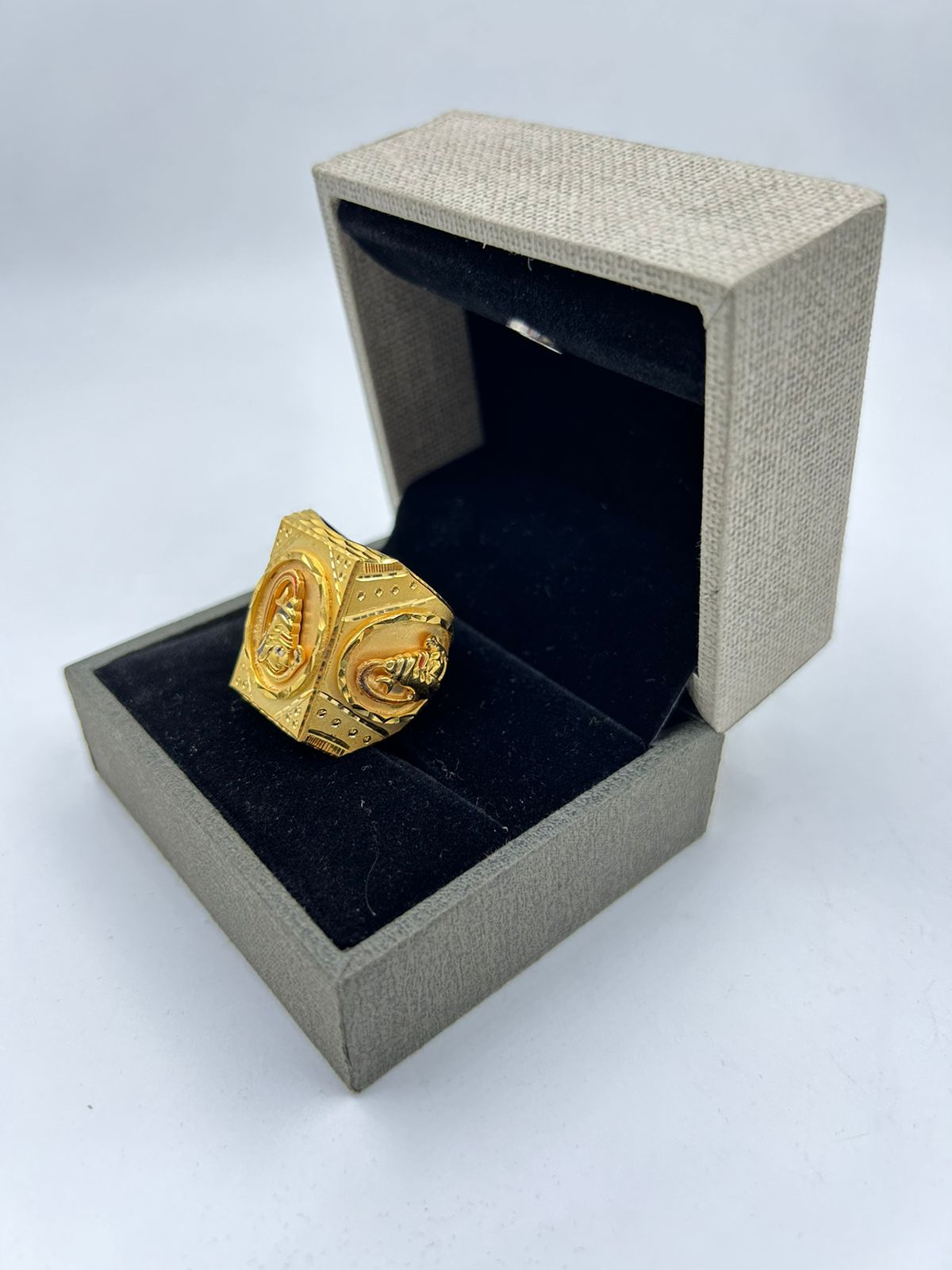 1 GRAM GOLD PLATING GODSHANKAR RING FOR MEN DESIGN A-303