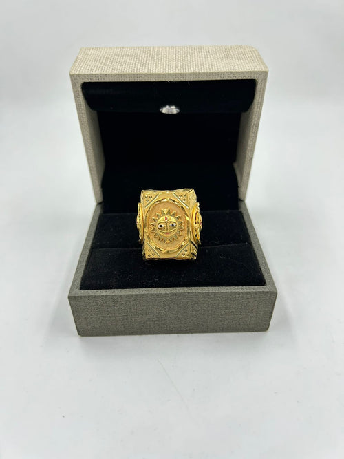 1 GRAM GOLD PLATING SURYA RING FOR MEN DESIGN A-304
