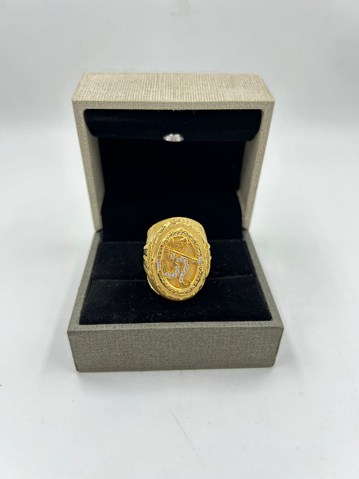 1 GRAM GOLD PLATING OM WITH MORPINCH RING FOR MEN DESIGN A-312