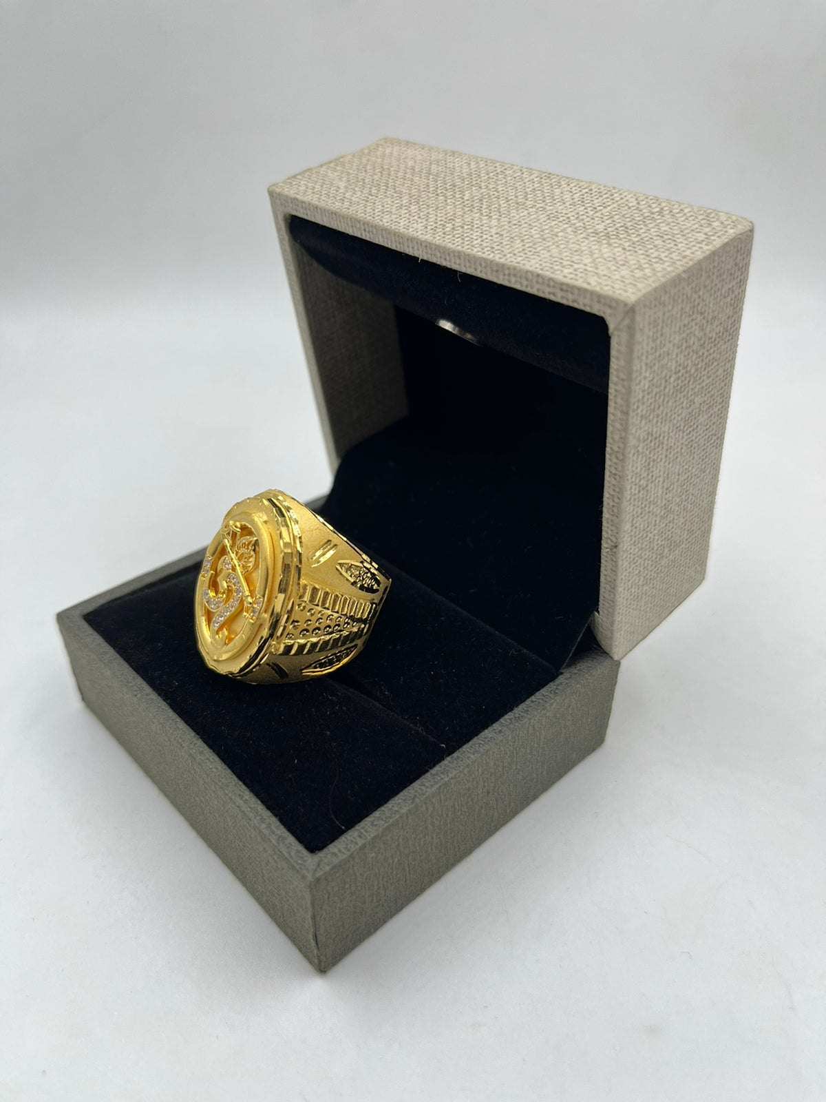 1 GRAM GOLD PLATING OM WITH MORPINCH RING FOR MEN DESIGN A-313