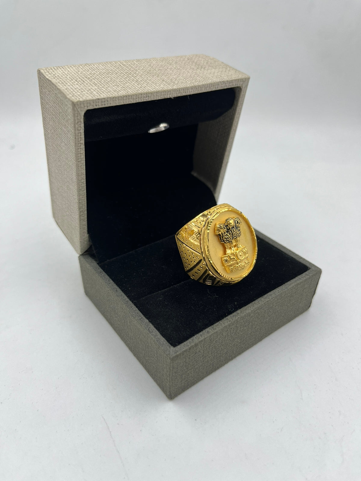 1 GRAM GOLD PLATING MUDRA RING FOR MEN DESIGN A-321