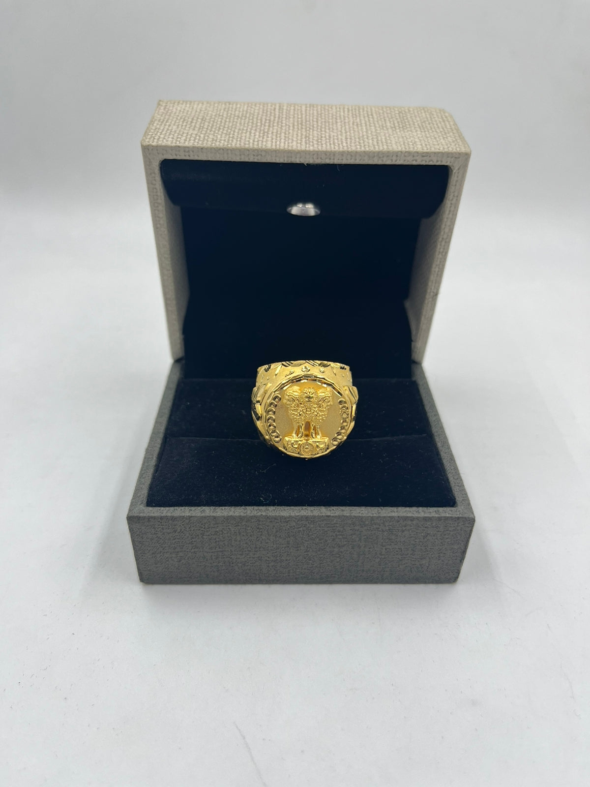 1 GRAM GOLD PLATING MUDRA RING FOR MEN DESIGN A-327