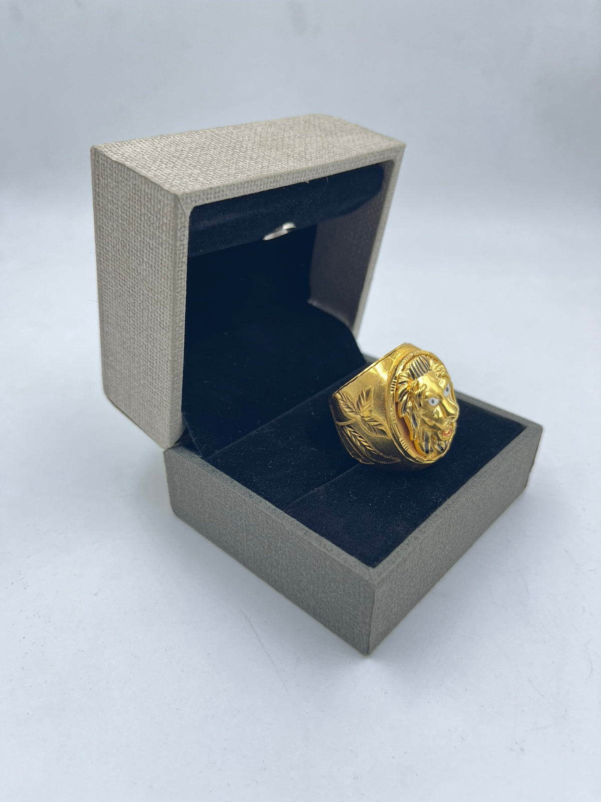 1 GRAM GOLD PLATING LION FACE RING FOR MEN DESIGN A-342