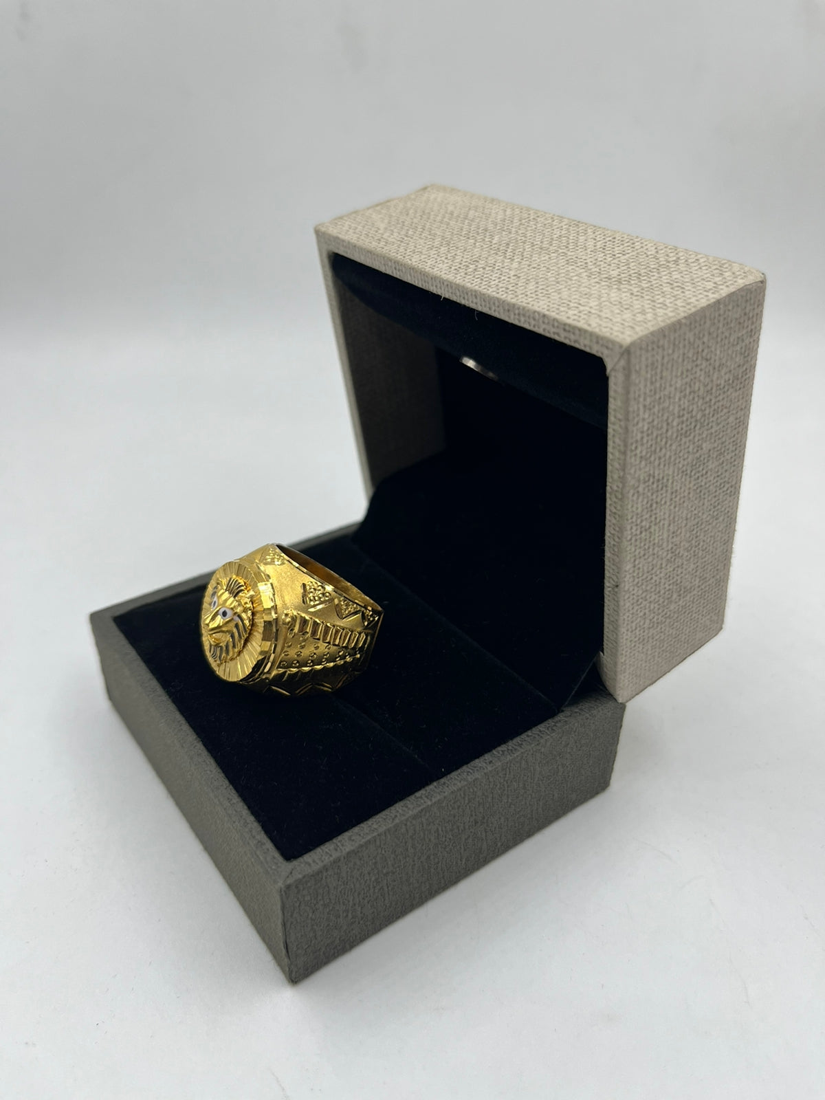 1 GRAM GOLD PLATING LION FACE RING FOR MEN DESIGN A-343
