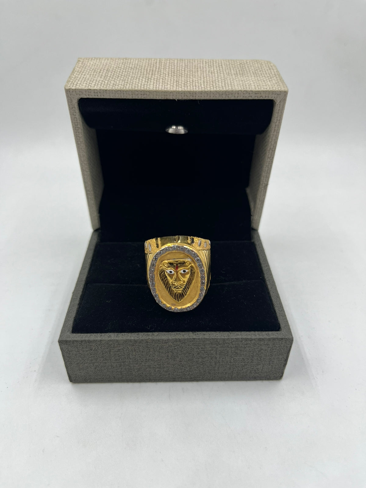 1 GRAM GOLD PLATING LION FACE RING FOR MEN DESIGN A-348