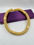 1 GRAM GOLD PLATING RAJWADI FLOWER CHAIN FOR MEN DESIGN A-218