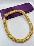 1 GRAM GOLD PLATING RAJWADI FLOWER CHAIN FOR MEN DESIGN A-218