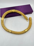 1 GRAM GOLD PLATING RAJWADI FLOWER CHAIN FOR MEN DESIGN A-218