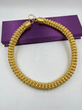 1 GRAM GOLD PLATING RAJWADI FLOWER CHAIN FOR MEN DESIGN A-219