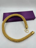 1 GRAM GOLD PLATING RAJWADI FLOWER CHAIN FOR MEN DESIGN A-219
