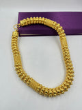 1 GRAM GOLD PLATING RAJWADI FLOWER CHAIN FOR MEN DESIGN A-230