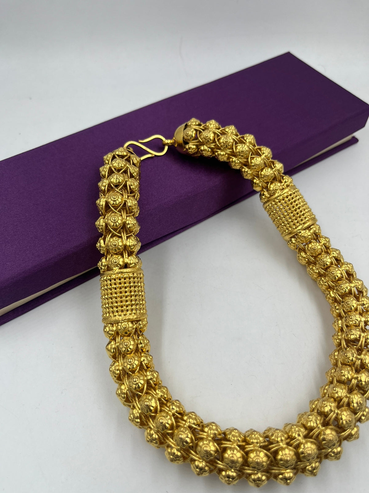 1 GRAM GOLD PLATING RAJWADI GOP CHAIN FOR MEN DESIGN A-220