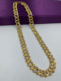 1 GRAM GOLD PLATING DIAMOND CHAIN FOR MEN DESIGN A-234