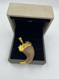 1 GRAM GOLD PLATING HOURSE NAIL PENDANT FOR MEN DESIGN A-16