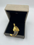 1 GRAM GOLD PLATING HOURSE NAIL PENDANT FOR MEN DESIGN A-17