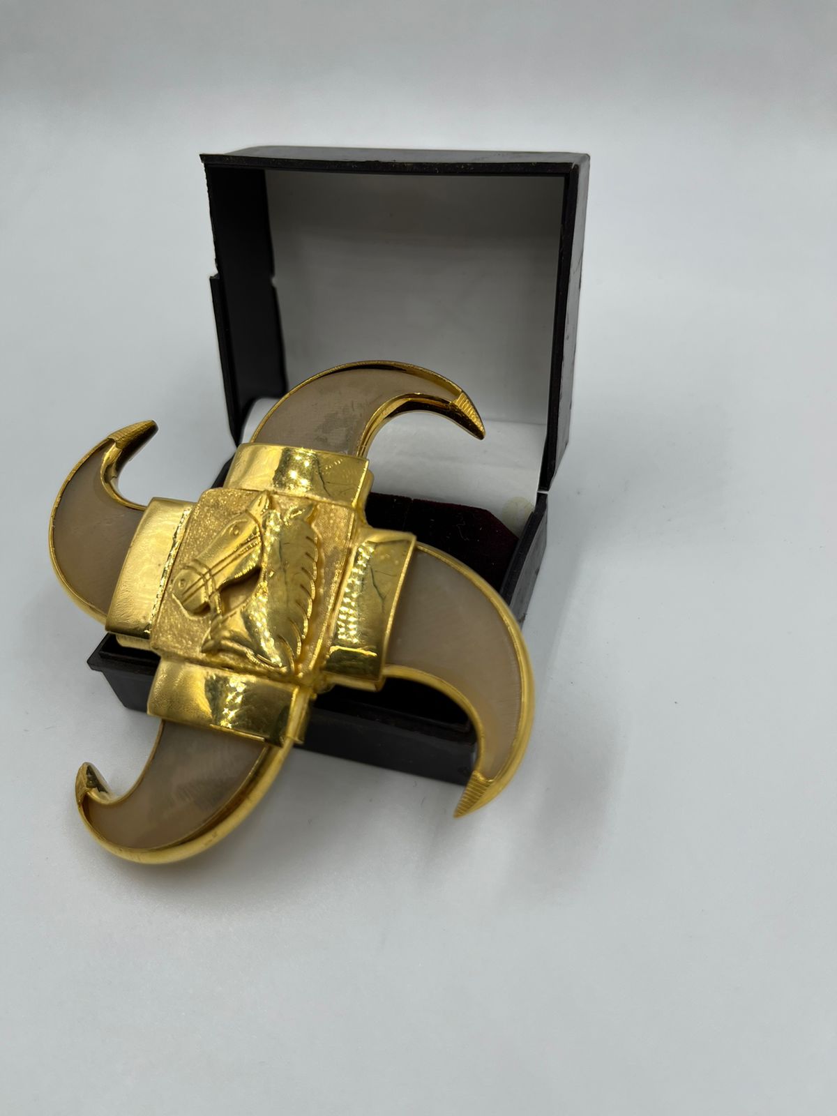 1 GRAM GOLD PLATING 4 NAIL WITH HOURSE NAIL PENDANT FOR MEN DESIGN A-23