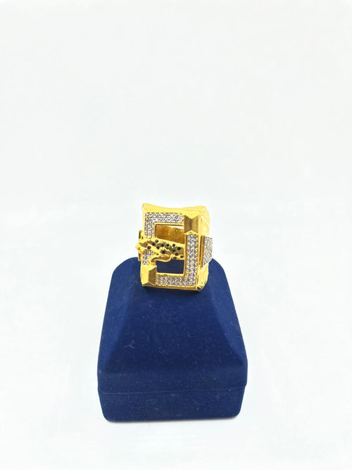 1 GRAM GOLD PLATING JAGUAR RING FOR MEN DESIGN A-361