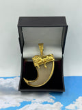 1 GRAM GOLD PLATING LION FACE NAIL PENDANT FOR MEN DESIGN A-43
