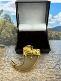1 GRAM GOLD PLATING LION FACE NAIL PENDANT FOR MEN DESIGN A-43