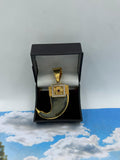 1 GRAM GOLD PLATING DIAMOND NAIL PENDANT FOR MEN DESIGN A-44