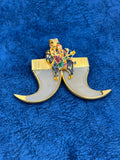 1 GRAM GOLD PLATING MELDI MAA DUAL NAIL PENDANT FOR MEN DESIGN A-75