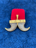 1 GRAM GOLD PLATING MELDI SARKAR DUAL NAIL PENDANT FOR MEN DESIGN A-85