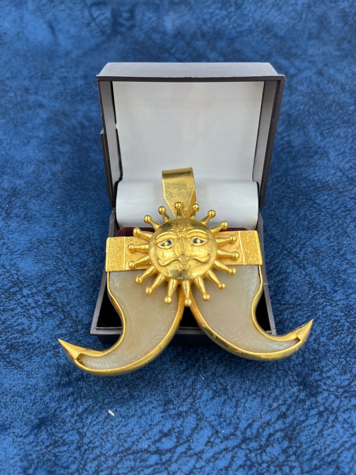 1 GRAM GOLD PLATING SURYA DUAL NAIL PENDANT FOR MEN DESIGN A-87